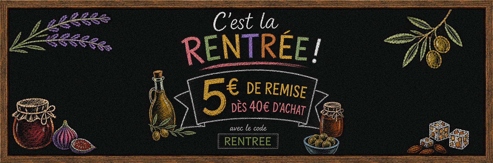 5e de remise dès 40e d'achat